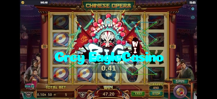 Grey EagleCasino casino presented on mobile device in Pakistan with slots and live games